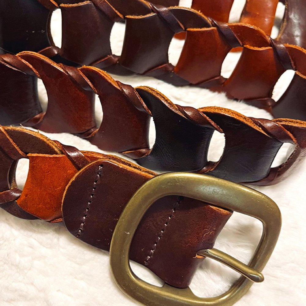 Lucky Brand Brown Leather Belt S 30"